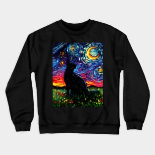 Black Cat Night Crewneck Sweatshirt